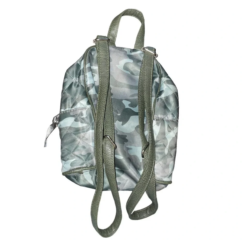 Justice quilted Green Cami Mini Backpack Purse